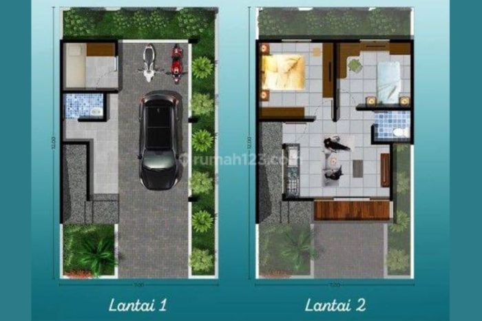 Desain interior rumah type 50